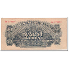 Banknote, Czechoslovakia, 20 Korun, 1944, KM:47a, EF(40-45)