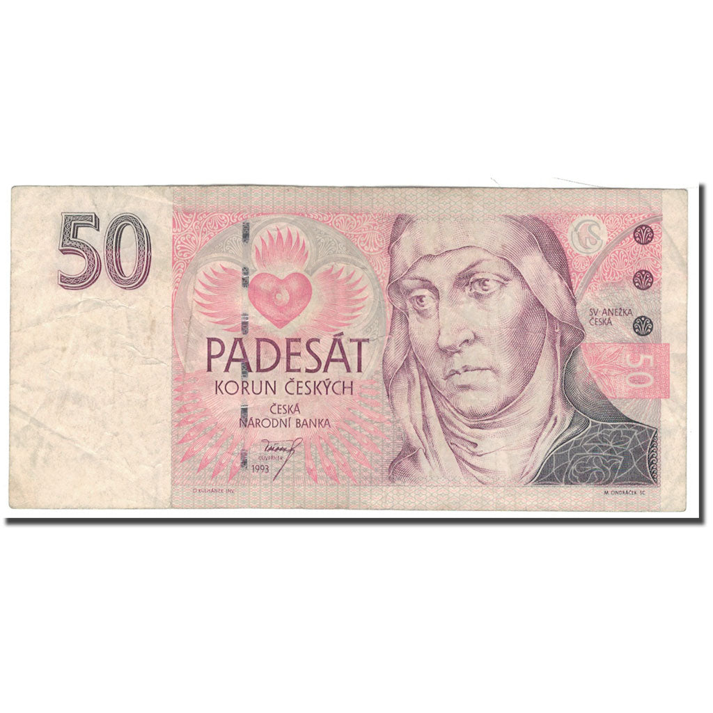 Banknote, Czech Republic, 50 Korun, 1998, KM:4a, F(12-15)