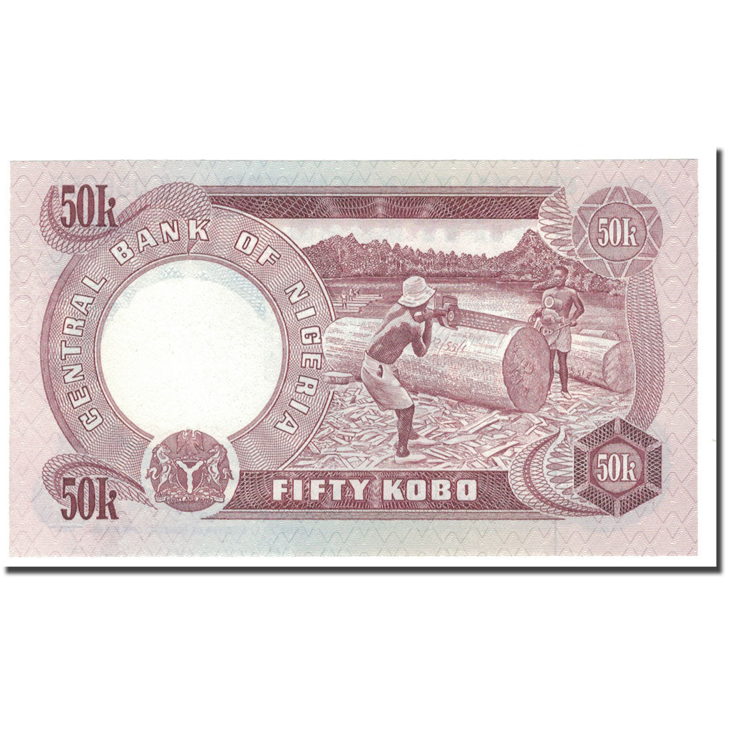 Banknote, Nigeria, 50 Kobo, KM:14f, UNC(65-70)