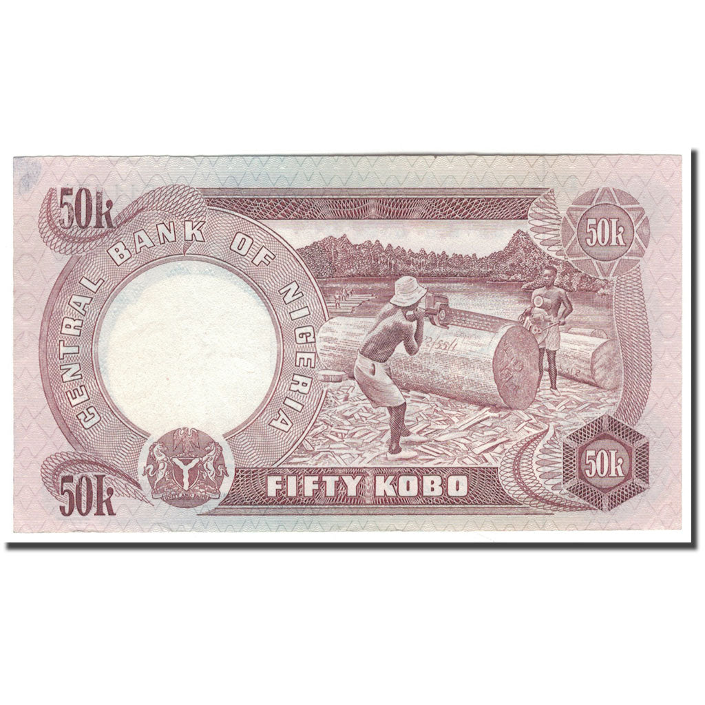 Banknote, Nigeria, 50 Kobo, KM:14f, AU(55-58)