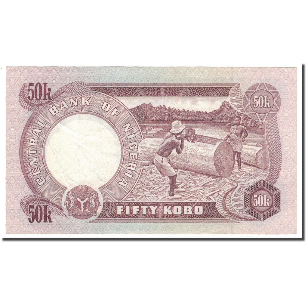 Banknote, Nigeria, 50 Kobo, KM:14f, EF(40-45)