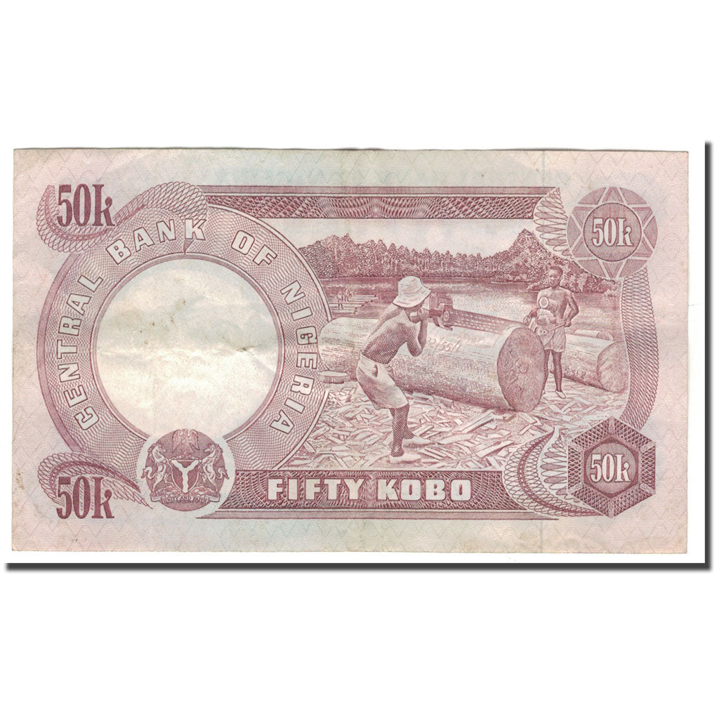 Banknote, Nigeria, 50 Kobo, KM:14f, AU(50-53)