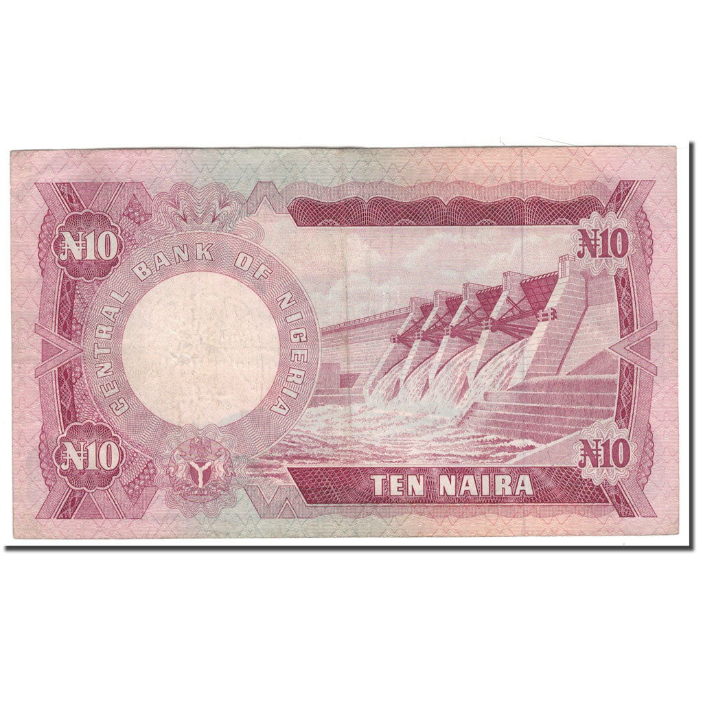 Banknote, Nigeria, 10 Naira, KM:17a, VF(30-35)