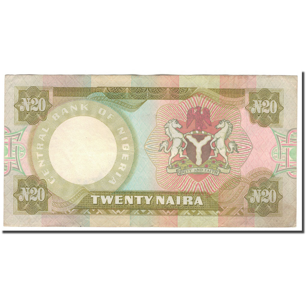 Geldschein, Nigeria, 20 Naira, KM:18c, SS