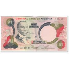Banknote, Nigeria, 1 Naira, KM:23a, EF(40-45)
