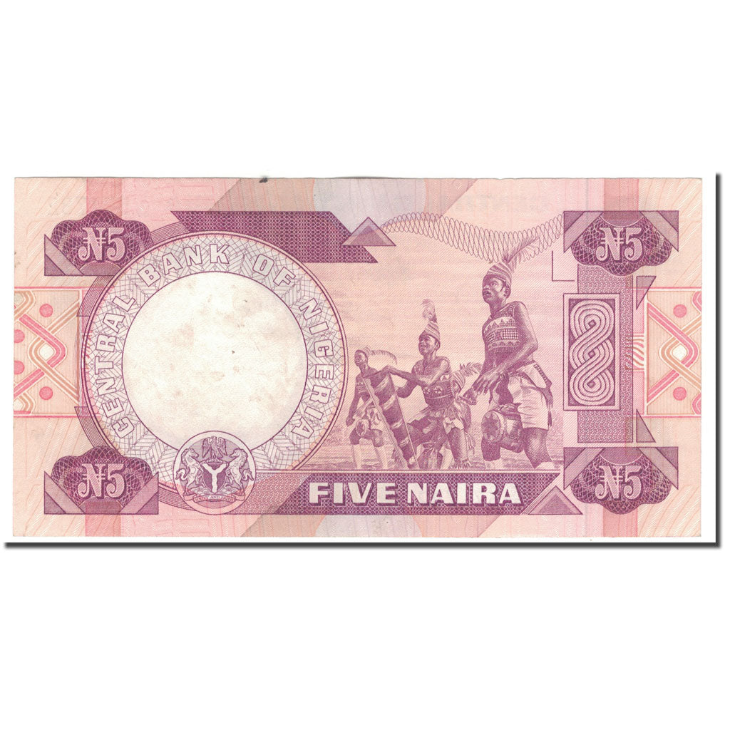 Banknote, Nigeria, 5 Naira, KM:24a, AU(50-53)