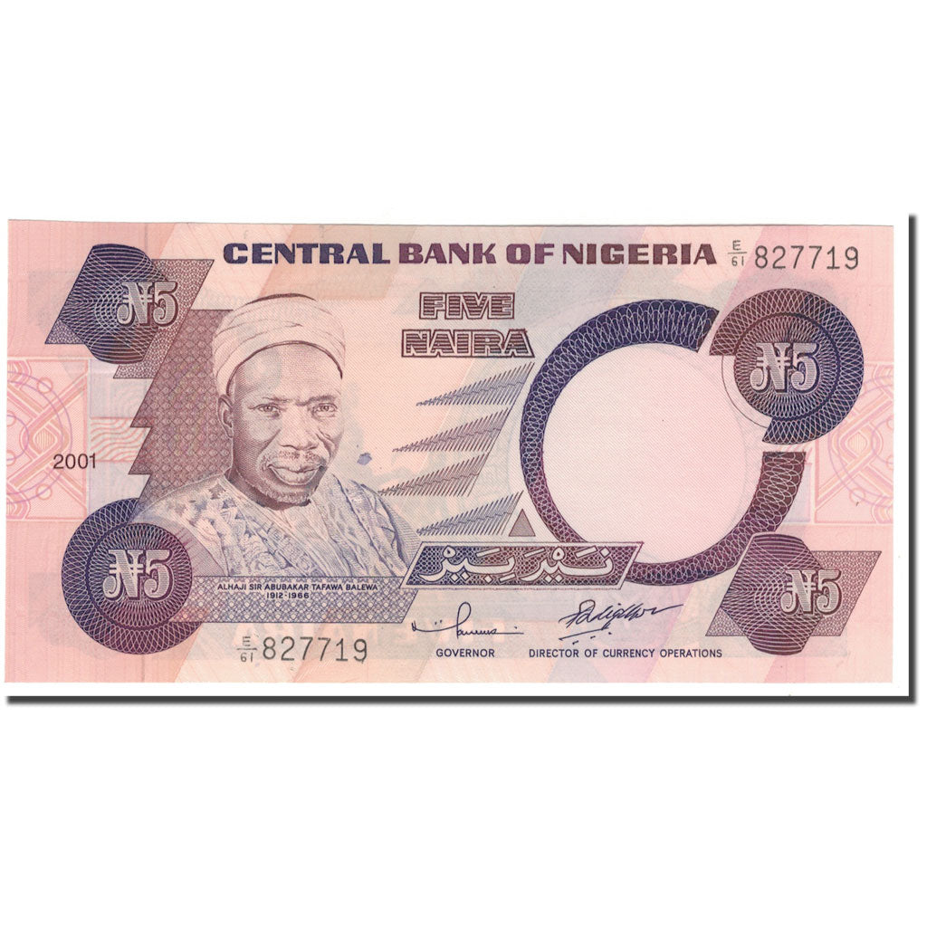 Banknote, Nigeria, 5 Naira, KM:24a, UNC(60-62)
