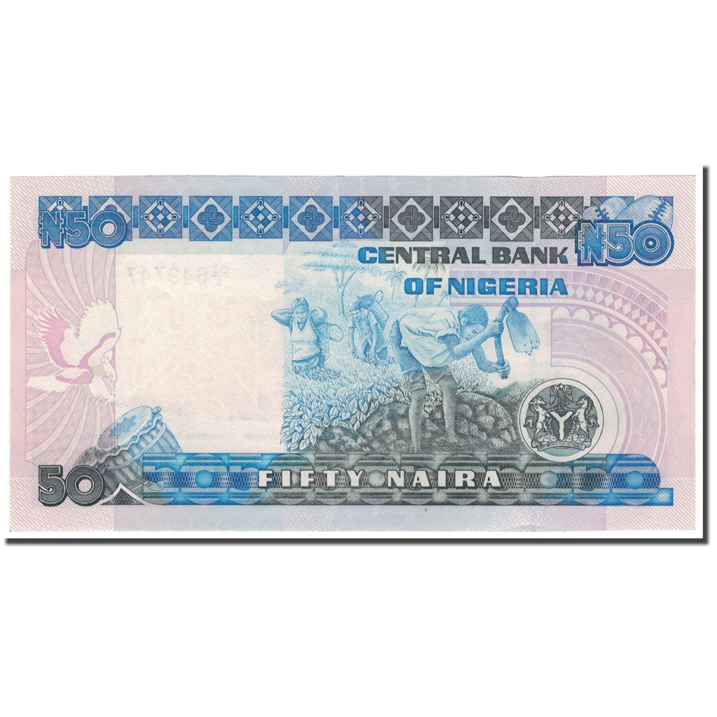 Banknote, Nigeria, 50 Naira, KM:27c, AU(55-58)