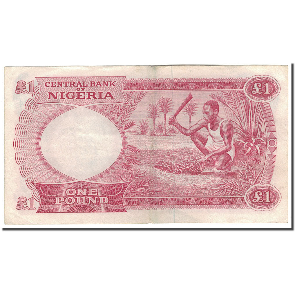 Banknote, Nigeria, 1 Pound, KM:8, VF(20-25)