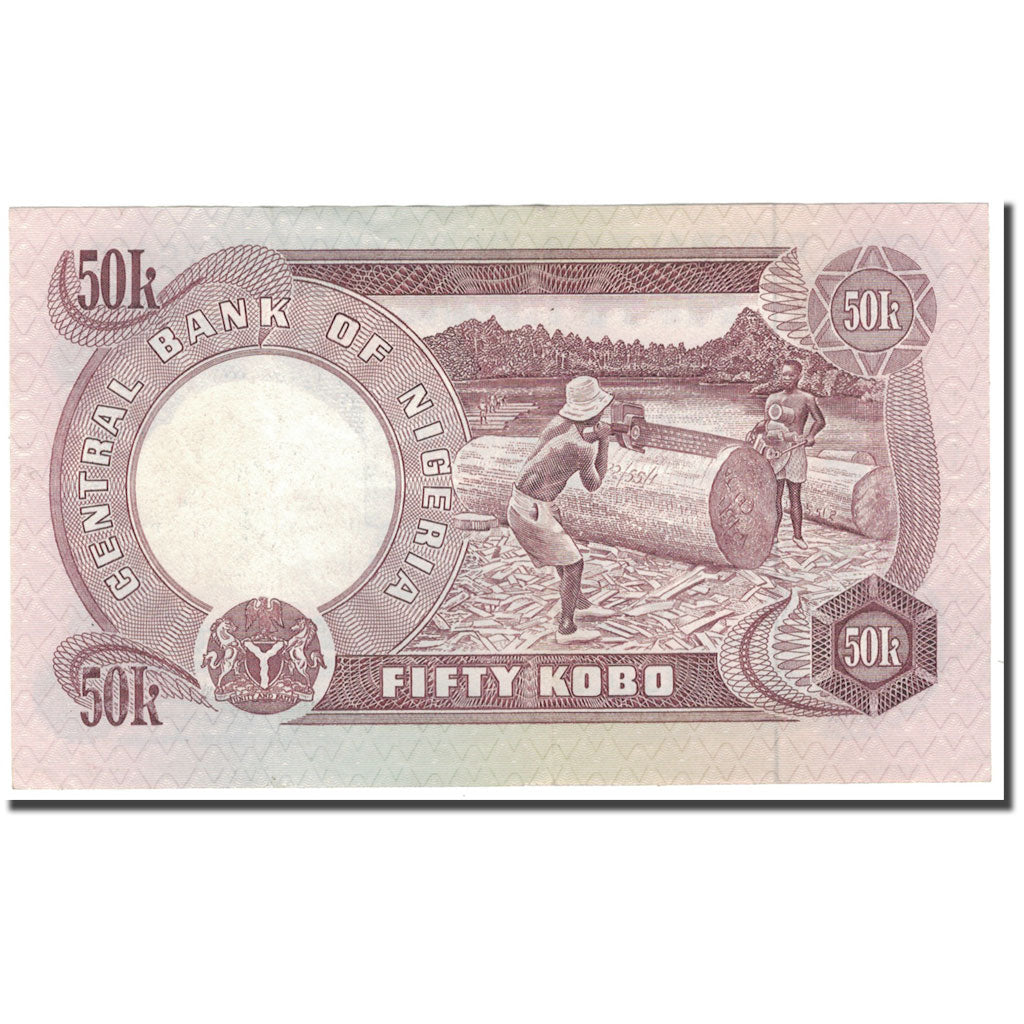 Banknote, Nigeria, 50 Kobo, KM:14d, VF(30-35)