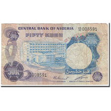 Banknote, Nigeria, 50 Kobo, KM:14f, VG(8-10)