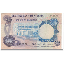 Banknote, Nigeria, 50 Kobo, KM:14g, VF(30-35)
