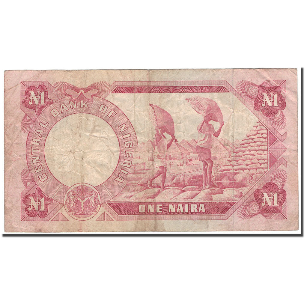 Banknote, Nigeria, 1 Naira, KM:15C, F(12-15)