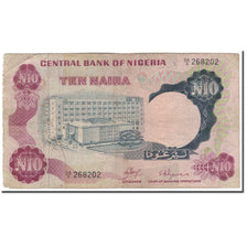 Banknote, Nigeria, 10 Naira, KM:17a, VG(8-10)