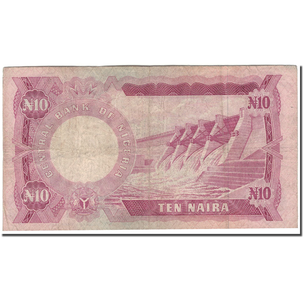 Banknote, Nigeria, 10 Naira, KM:17b, F(12-15)