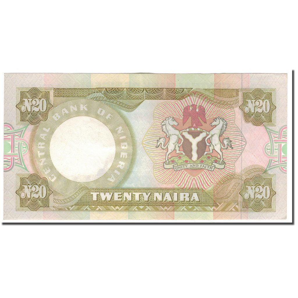 Banknote, Nigeria, 20 Naira, KM:18c, AU(55-58)
