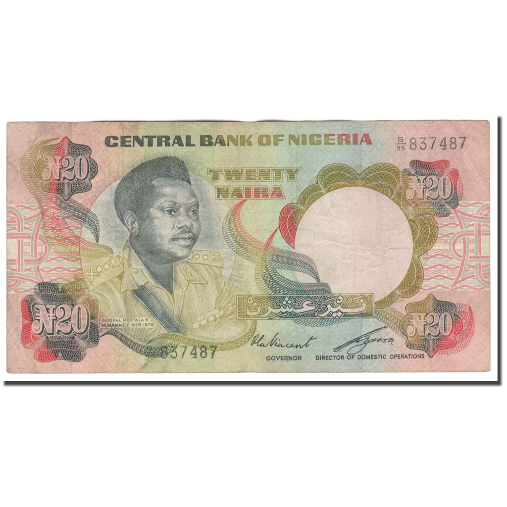 Banknote, Nigeria, 20 Naira, KM:18d, VF(20-25)