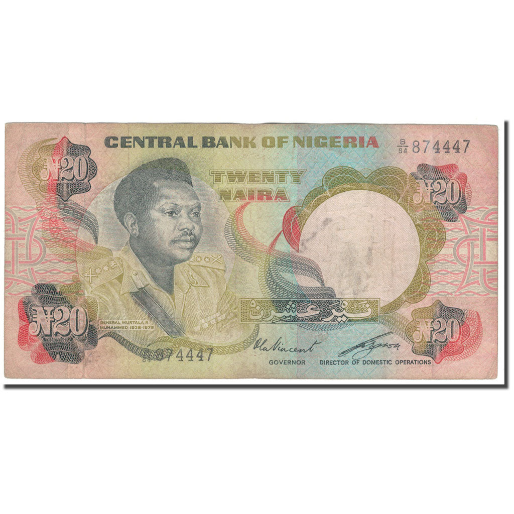 Banknote, Nigeria, 20 Naira, KM:18d, F(12-15)