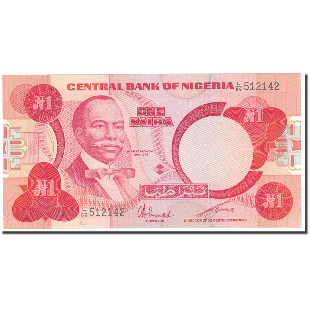 Banknote, Nigeria, 1 Naira, KM:19c, UNC(63)