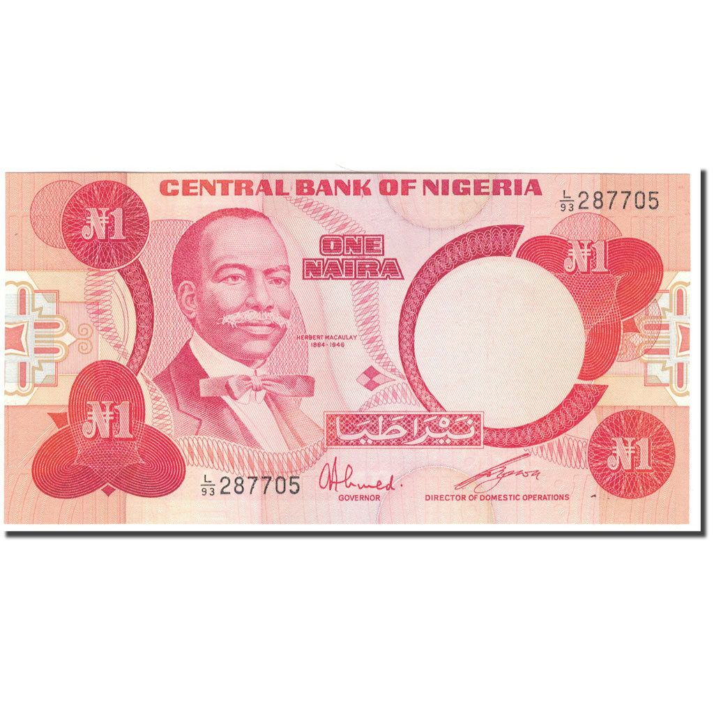 Banknote, Nigeria, 1 Naira, KM:19c, UNC(65-70)