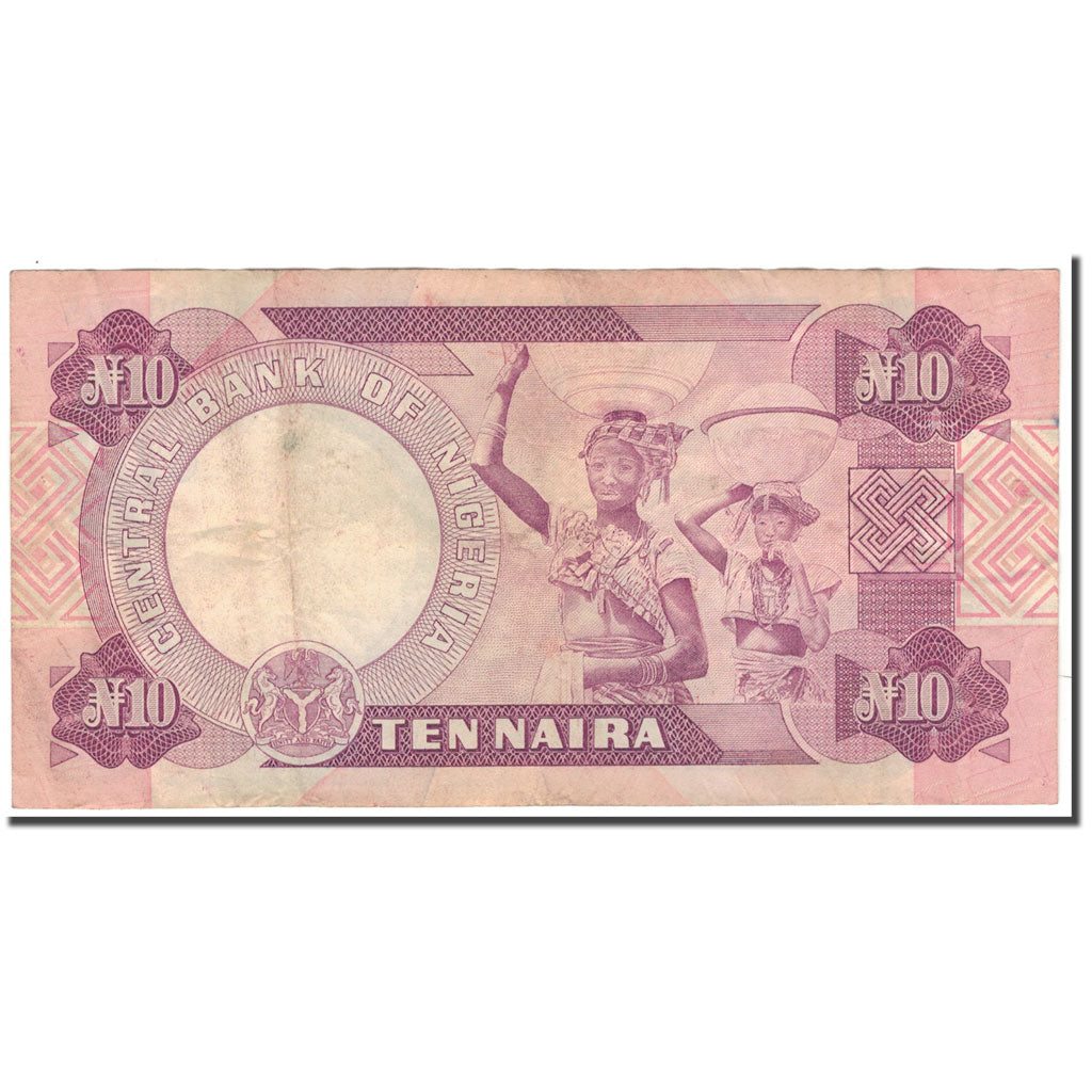Billete, 10 Naira, Nigeria, KM:21a, BC