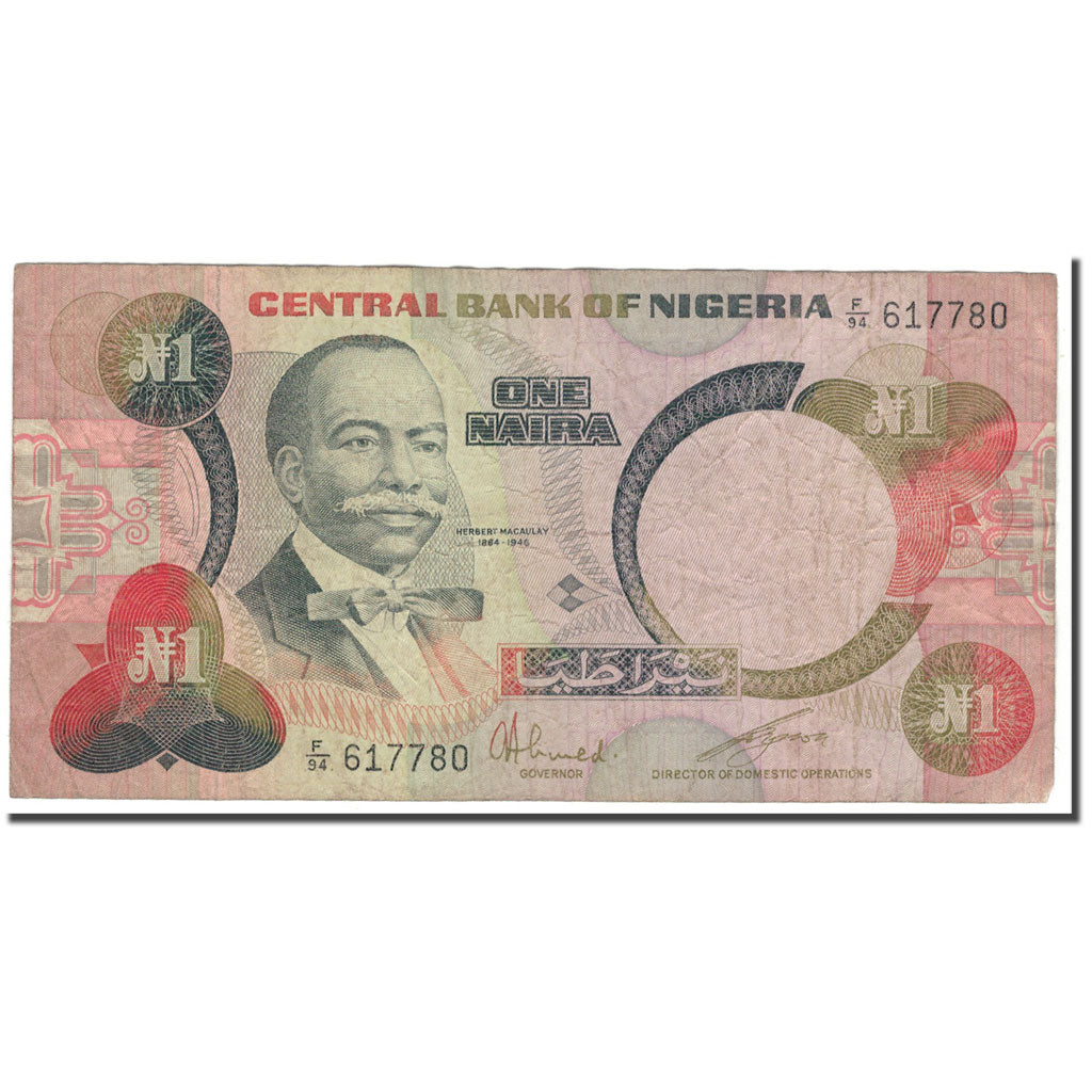 Geldschein, Nigeria, 1 Naira, KM:23a, SGE
