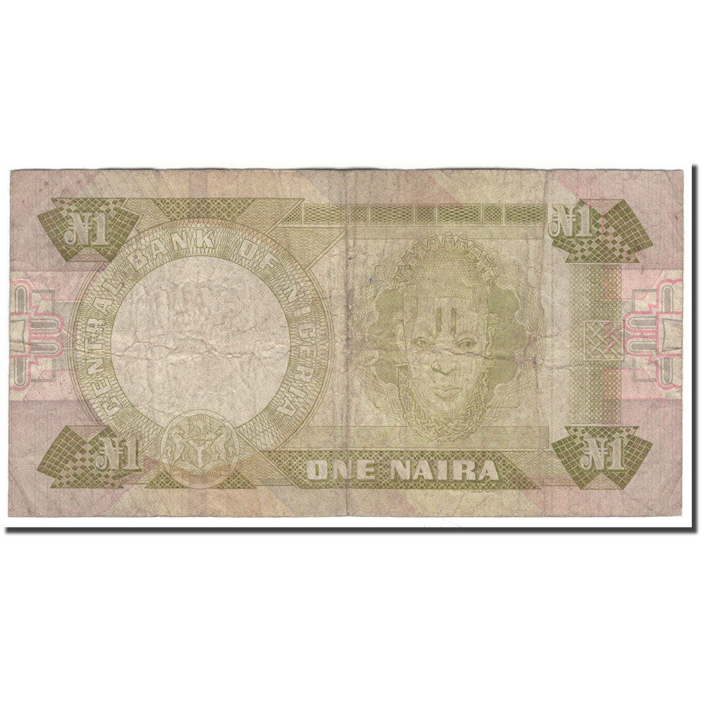 Banconote, Nigeria, 1 Naira, KM:23a, B