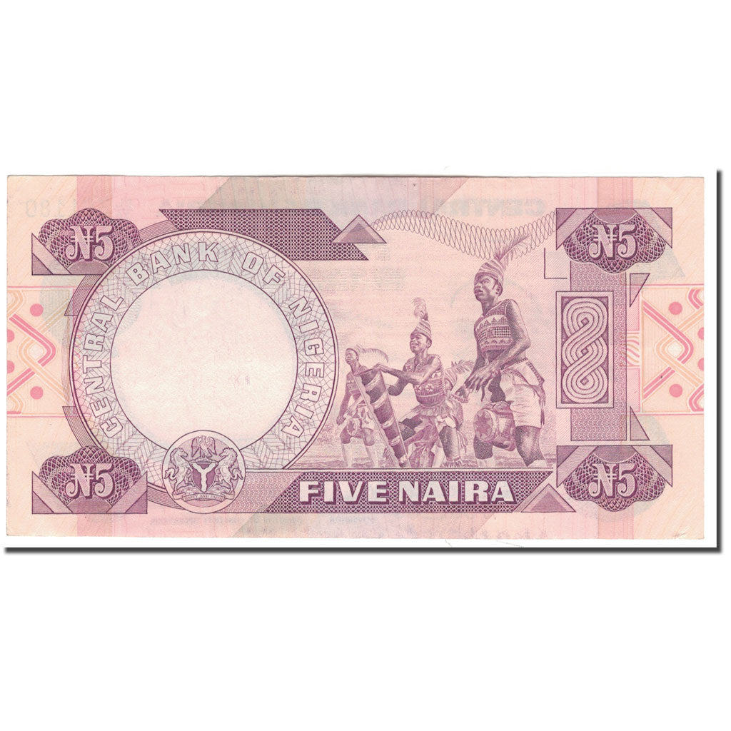 Banknote, Nigeria, 5 Naira, KM:24c, EF(40-45)