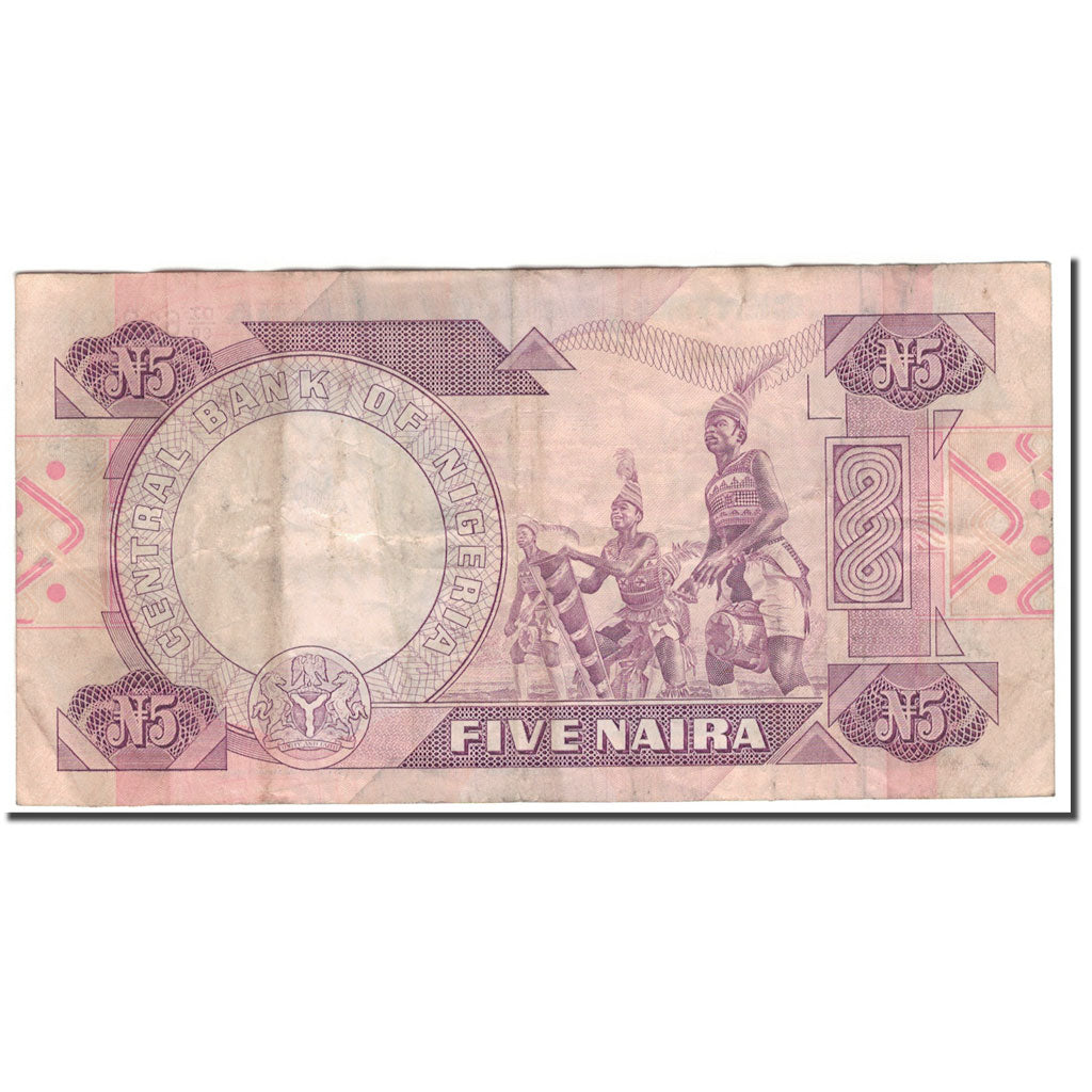 Banknote, Nigeria, 5 Naira, KM:24c, VF(20-25)