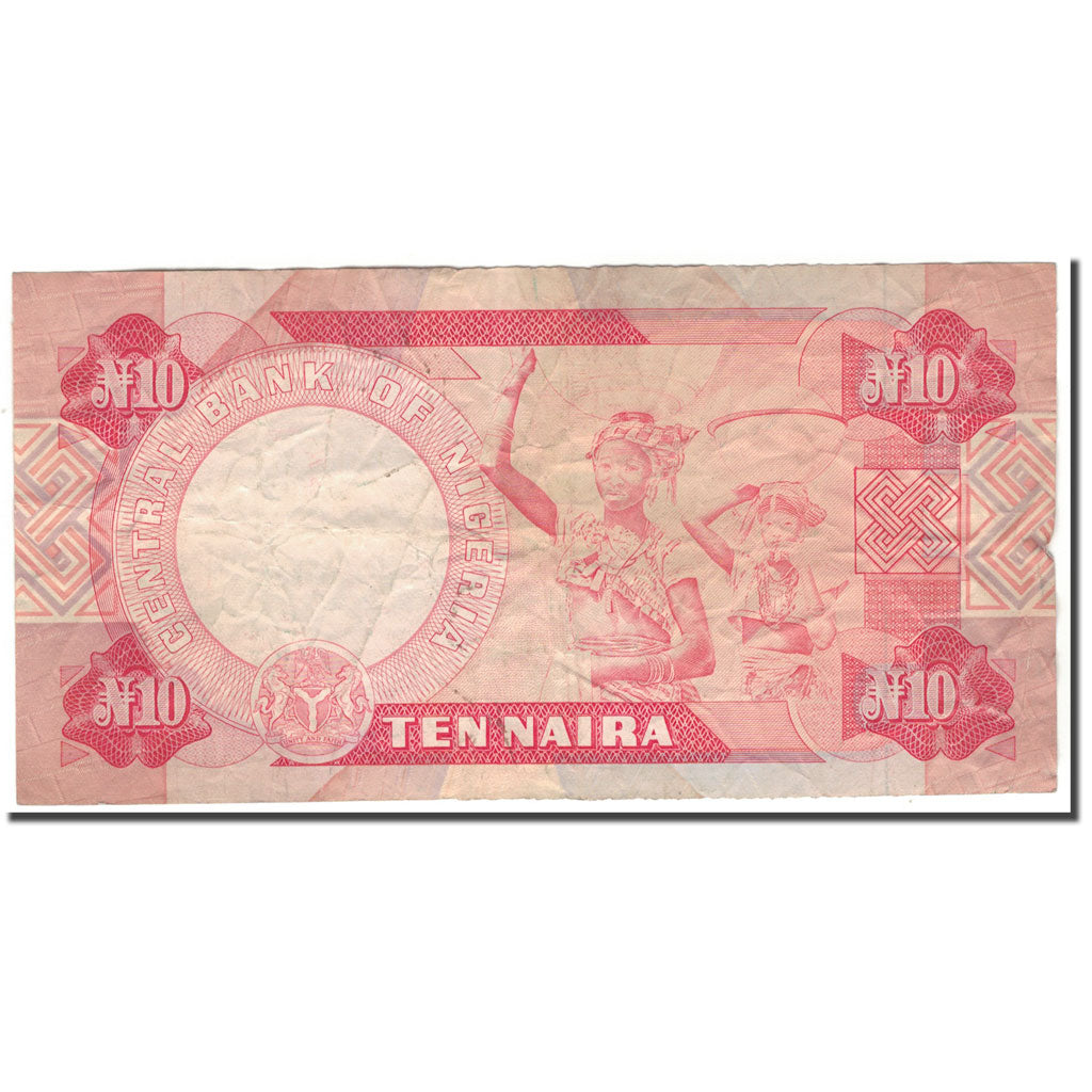 Billete, 10 Naira, Nigeria, KM:25c, BC