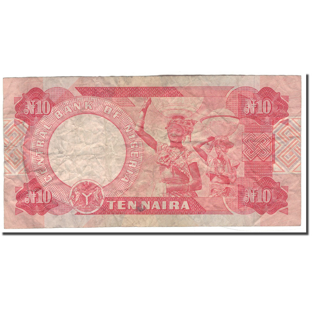 Banknote, Nigeria, 10 Naira, KM:25h, F(12-15)
