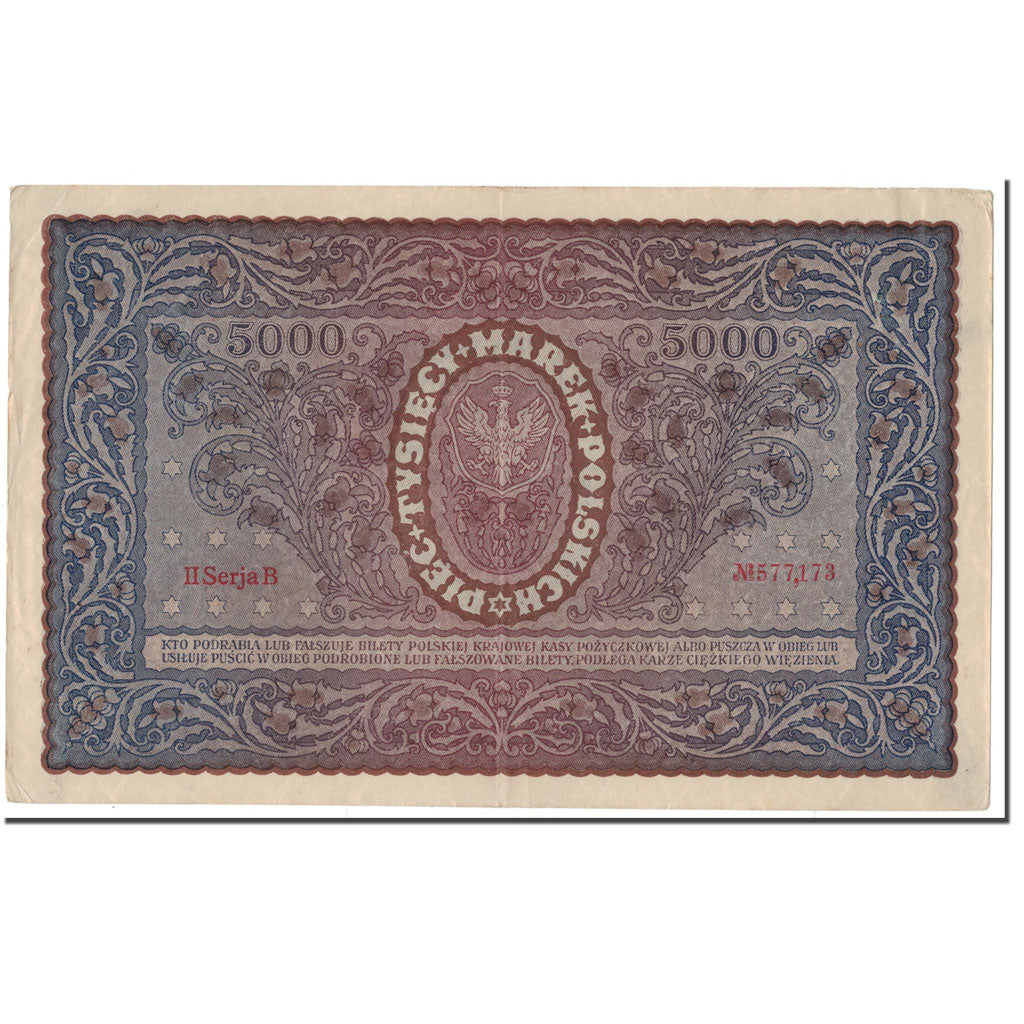 Banknote, Poland, 5000 Marek, 1920, 1920-02-07, KM:31, EF(40-45)