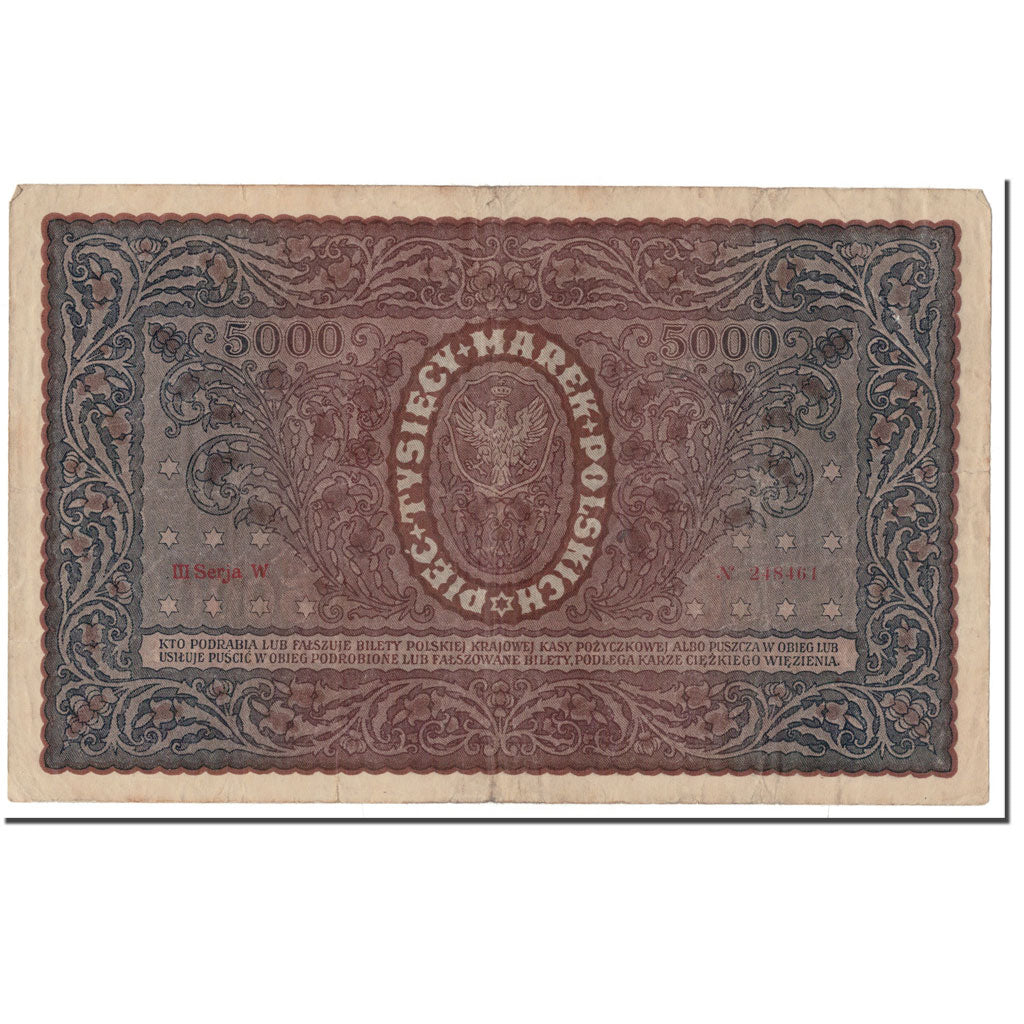 Banconote, Polonia, 5000 Marek, 1920, 1920-02-07, KM:31, MB