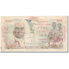 Nota, Antilhas Francesas, 1 Nouveau Franc on 100 Francs, KM:1a, VG(8-10)