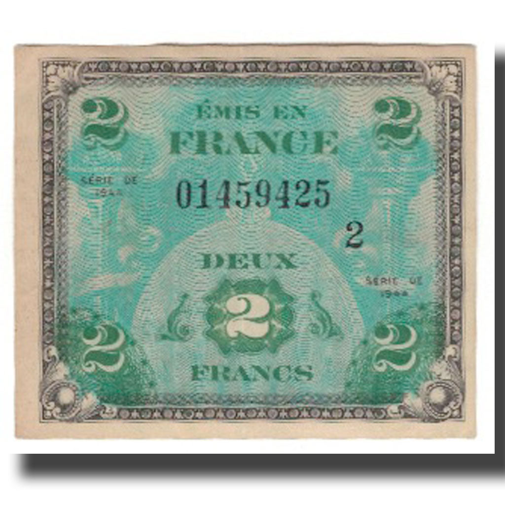 Francia, 2 Francs, 1944 Flag/France, 1944, BB, Fayette:16.2, KM:114a