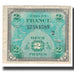 France, 2 Francs, 1944 Flag/France, 1944, VF(20-25), Fayette:16.2, KM:114a