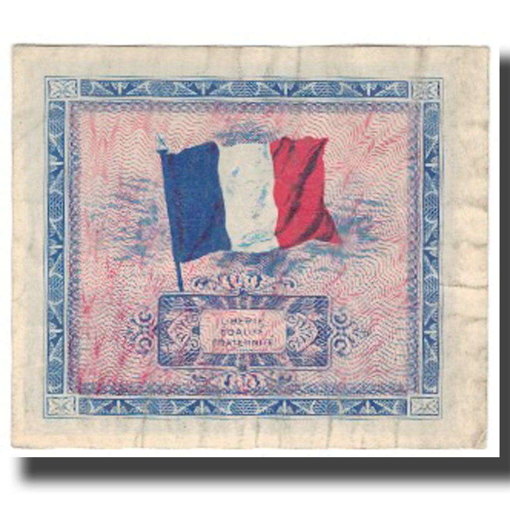 France, 2 Francs, 1944 Flag/France, 1944, VF(20-25), Fayette:16.2, KM:114a