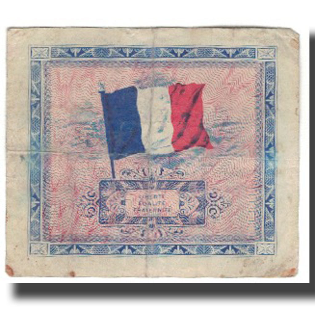France, 5 Francs, Flag/France, 1944, VF(20-25), Fayette:VF17.01, KM:115a