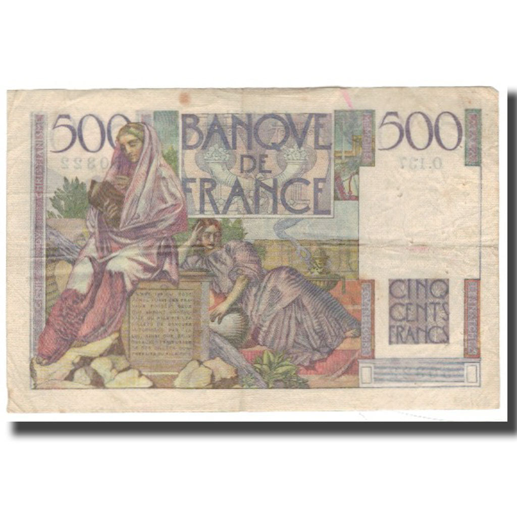 Frankreich, 500 Francs, 500 F 1945-1953 ''Chateaubriand'', 1953, 1953-01-02, S