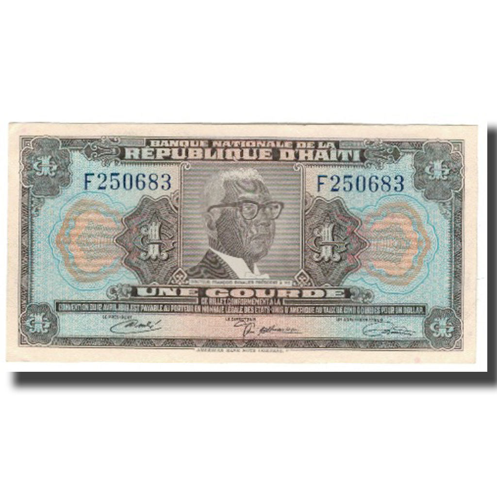 Banknote, Haiti, 1 Gourde, KM:200a, UNC(65-70)