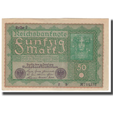 Banknote, Germany, 50 Mark, 1919, 1919-06-24, KM:66, AU(50-53)