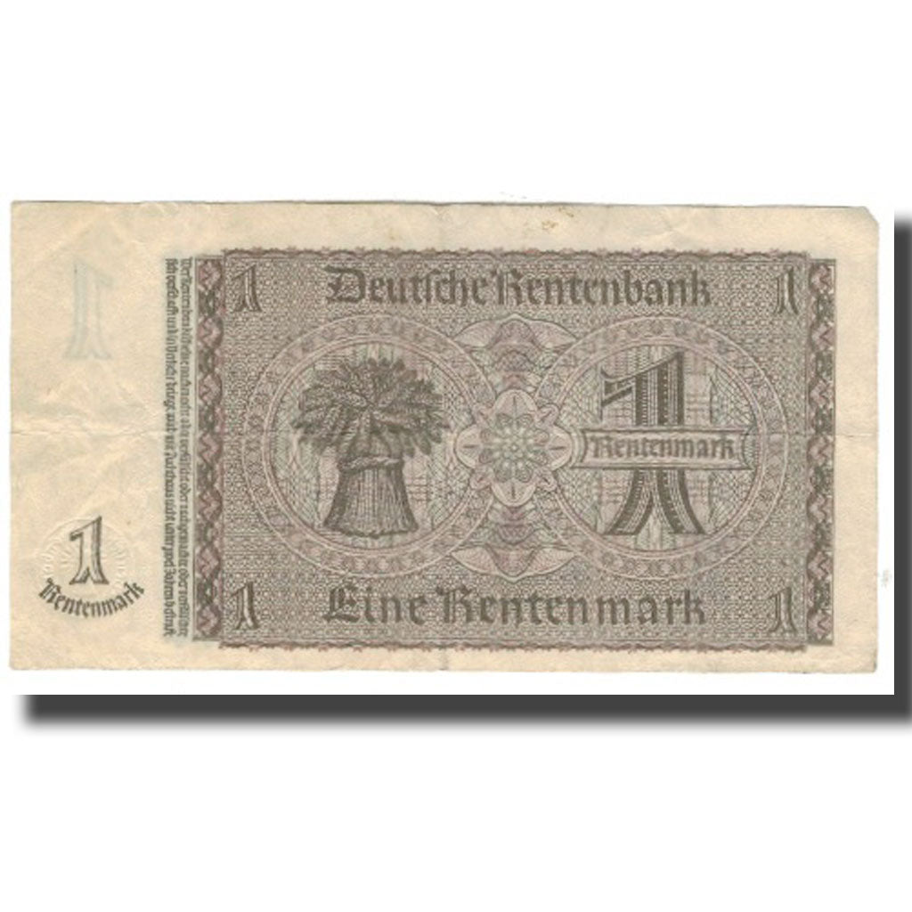 Banconote, Germania, 1 Rentenmark, 1937, 1937-01-30, KM:173b, MB+