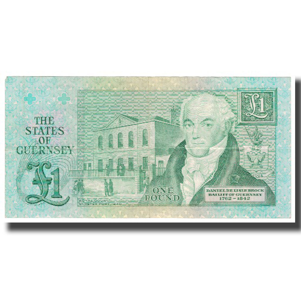 Biljet, Guernsey, 1 Pound, KM:48a, TTB