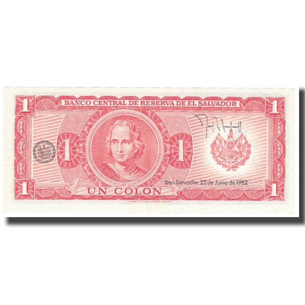 Billete, 1 Colon, 1982, El Salvador, 1982-06-03, KM:133Aa, UNC