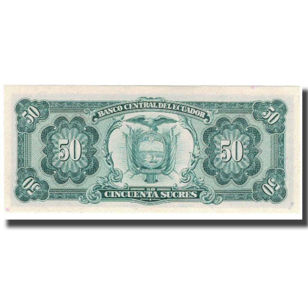Banknote, Ecuador, 50 Sucres, 1984, 1984-09-05, KM:122a, UNC(65-70)