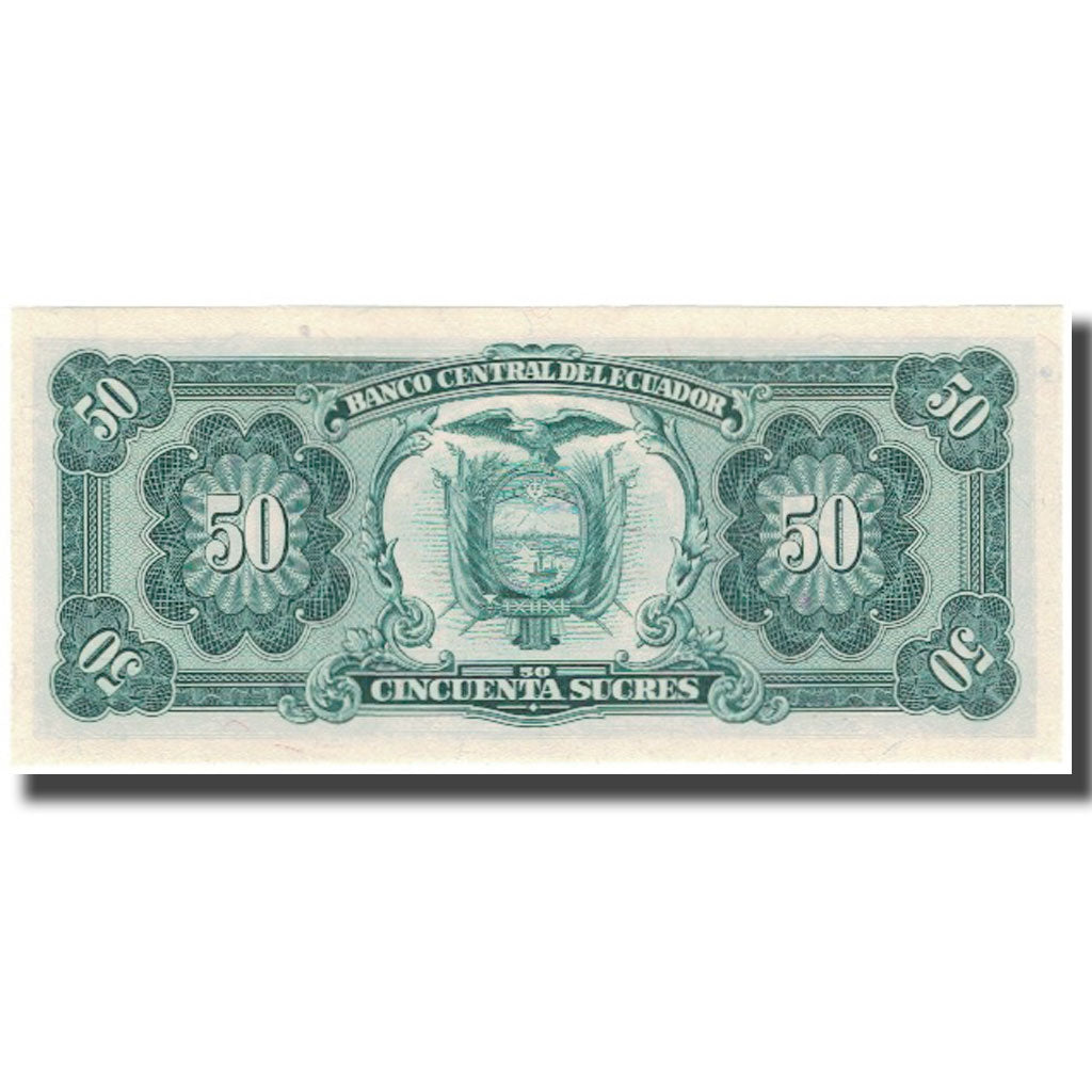 Banknote, Ecuador, 50 Sucres, 1984, 1984-09-05, KM:122a, UNC(65-70)