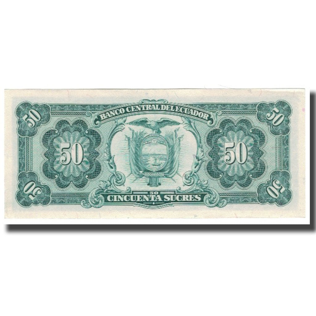Banknote, Ecuador, 50 Sucres, 1984, 1984-09-05, KM:122a, UNC(60-62)