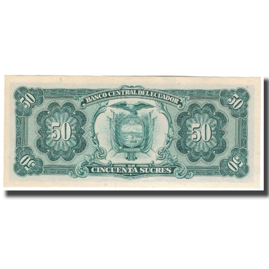 Banknote, Ecuador, 50 Sucres, 1984, 1984-09-05, KM:122a, UNC(60-62)