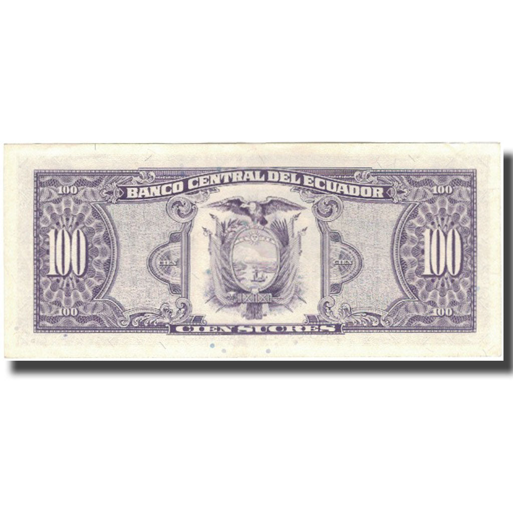 Banknote, Ecuador, 100 Sucres, 1991, 1991-06-21, KM:123Aa, UNC(60-62)