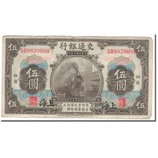 Banknote, China, 5 Yüan, 1914, 1914-10-01, KM:117n, VF(30-35)